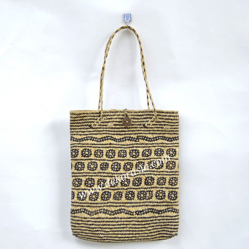 Women Natural Woven Bag Medium Hand Bag - Ethnic Tribal - Type C | Woven Bag | Free Shipping